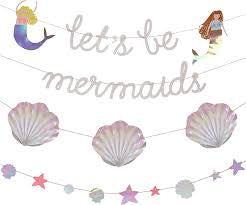 Let’s Be Mermaids Party Banner