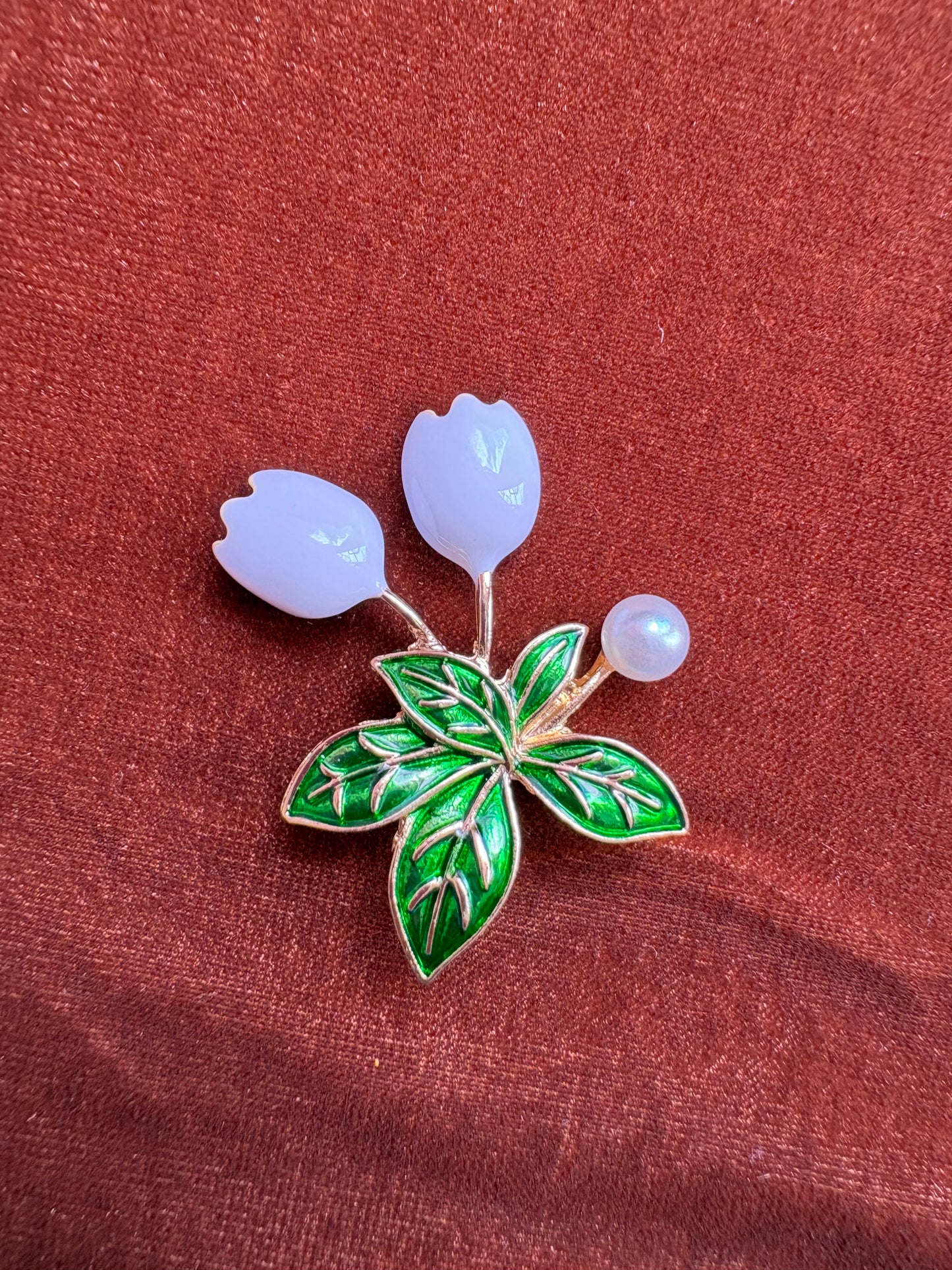 Broche Two Tulips