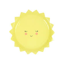 Happy Sun Party Plate