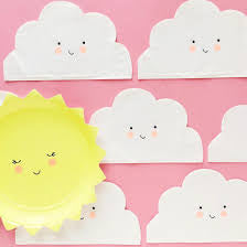 Happy Cloud Napking