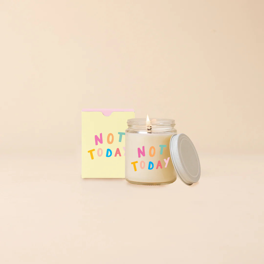 Not Today Candle With Lid