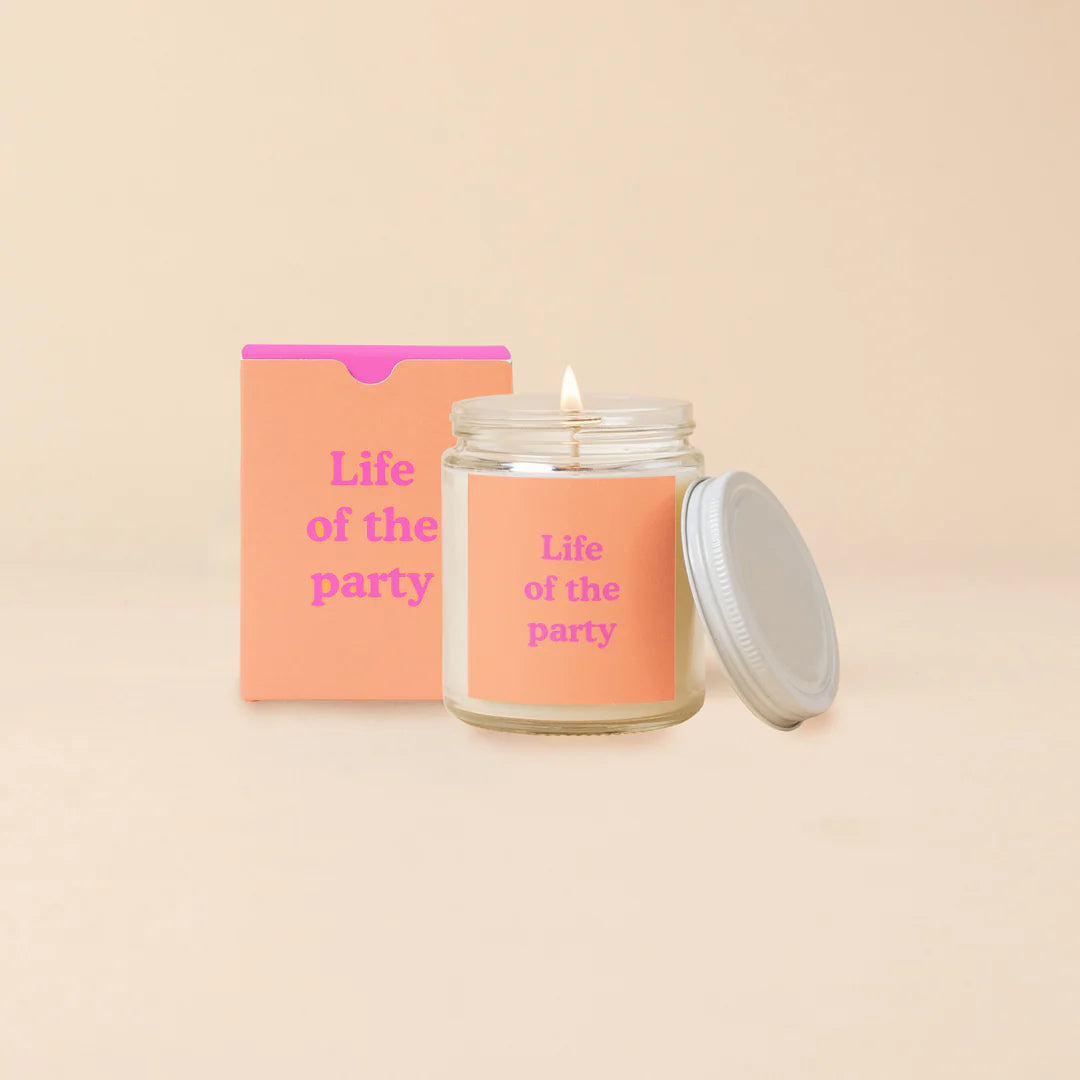 Live Of The Party Candle With Lid