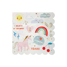 I Believe In Unicorns Party Napkings