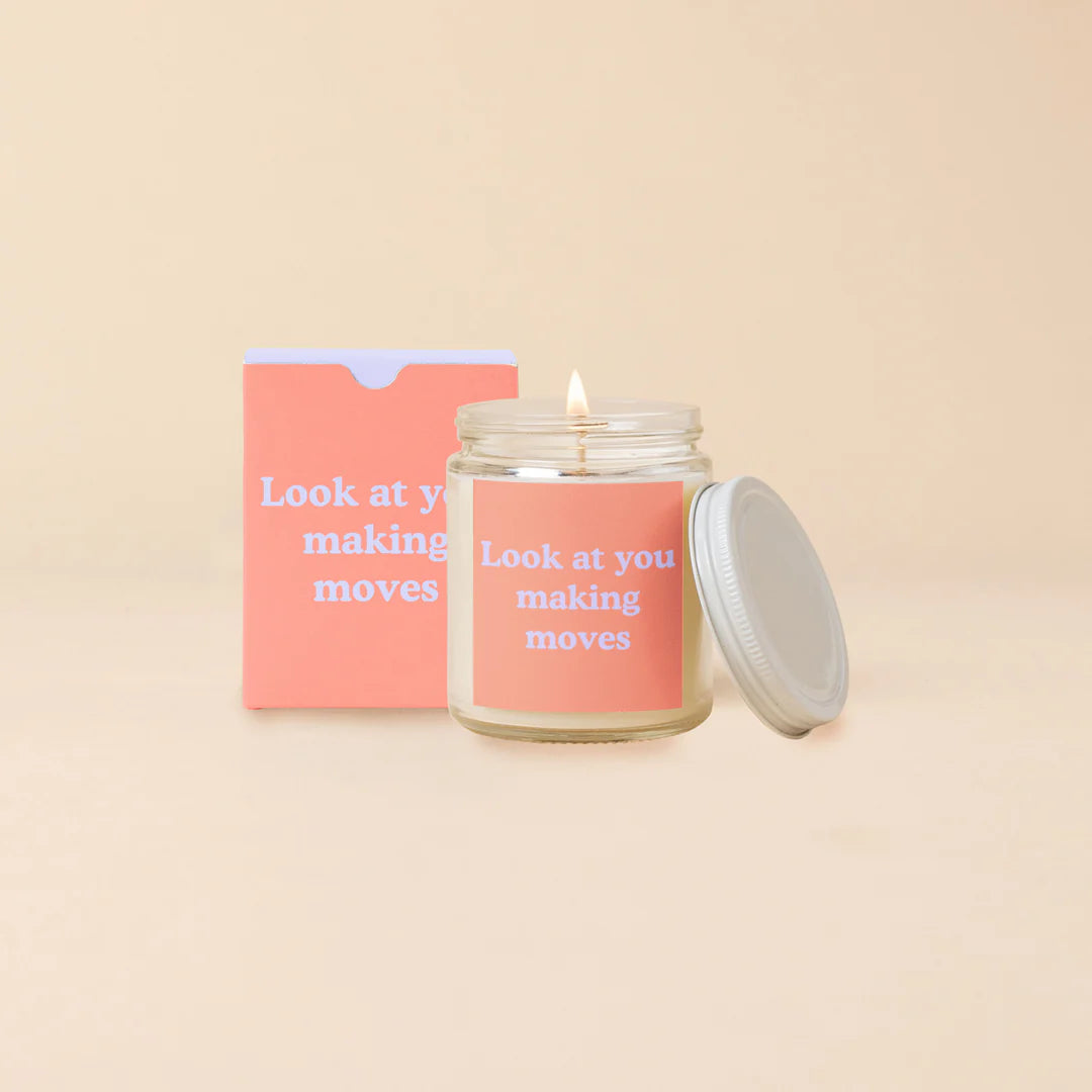 Look At You Making Moves Candle With Lid