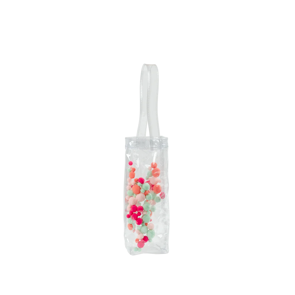 Wanda Pom Poms Wine Tote