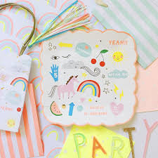 I Believe In Unicorns Party Plates