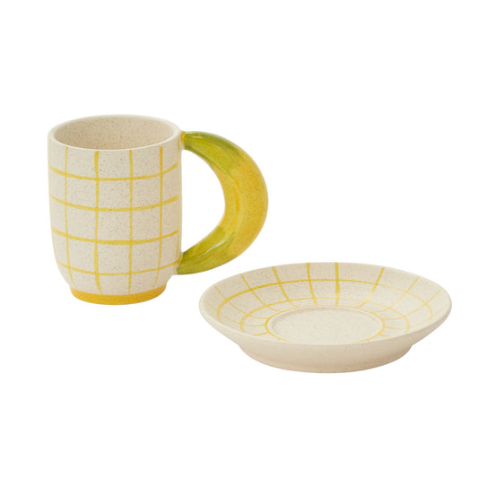 Fresh Fruit Mug With Saucer
