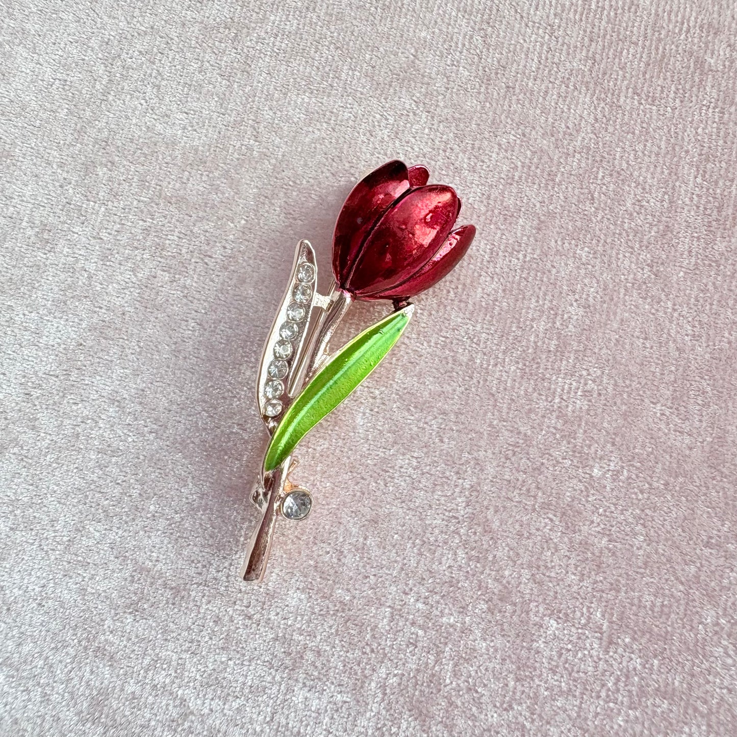 Broche Red Tulip