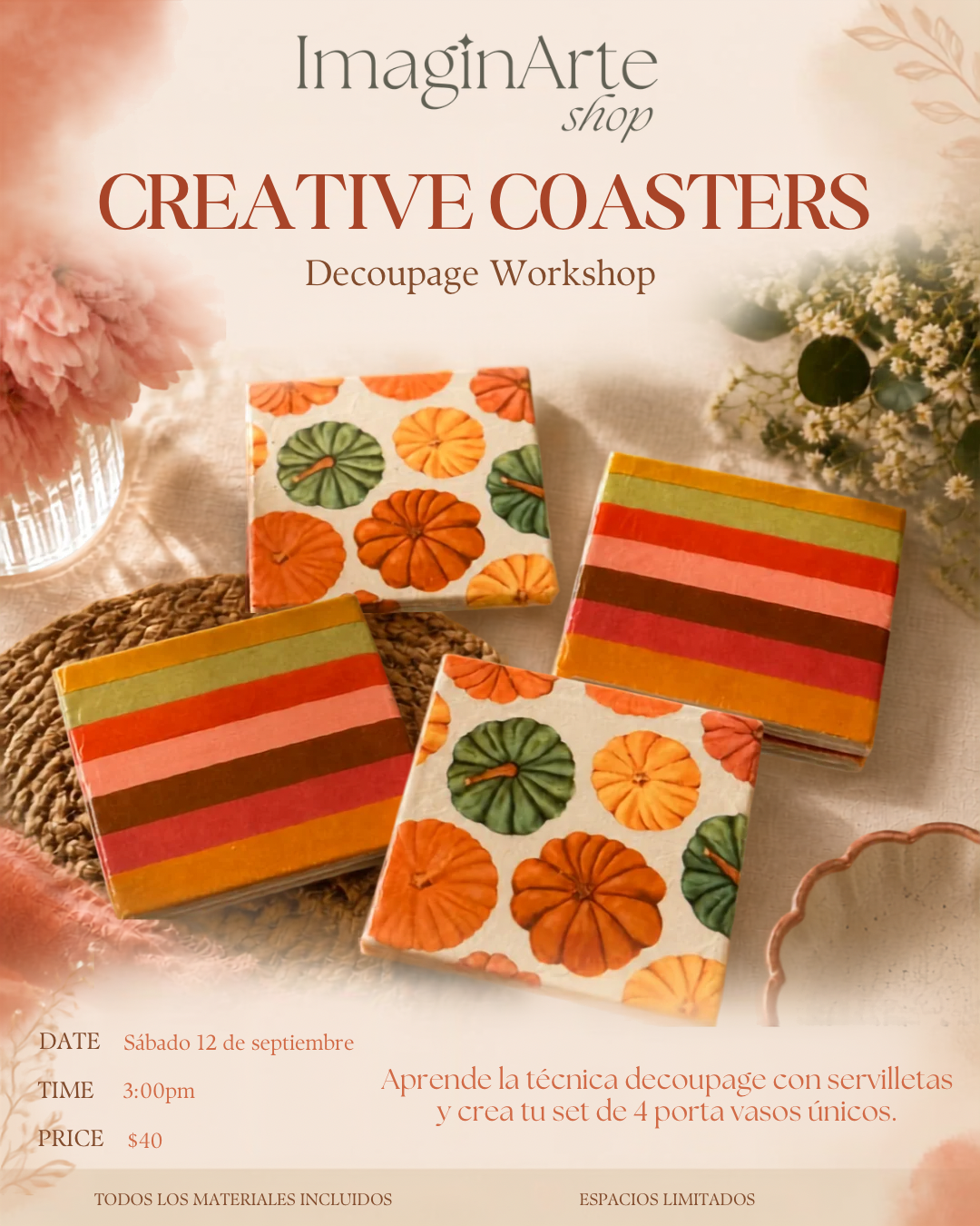 Creative Coasters Workshop
