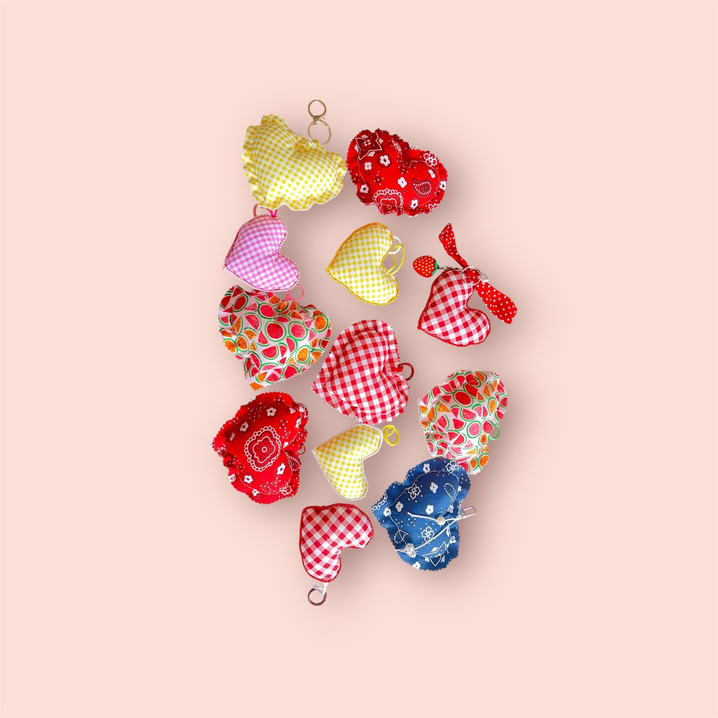 Puffy Heart Bag Charm